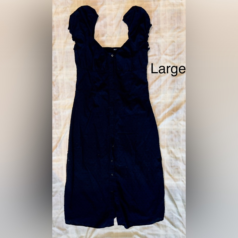 Source Unknown Navy Blue Mini Dress